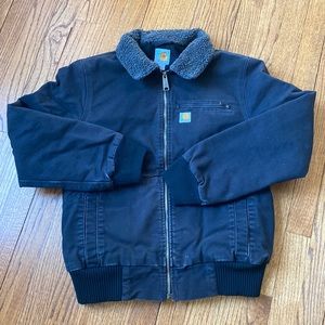 CARHARTT Women’s WILDWOOD Weathered Duck Jacket Black Size Small (4-6)